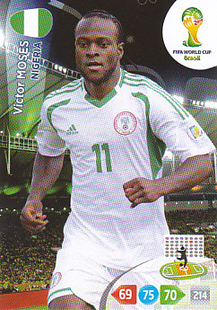 Victor Moses Nigeria Panini 2014 World Cup #265